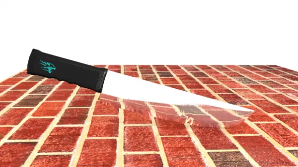 Attack Knife Basic Mesh 3d model Attack Knife Basic Mesh 3d model