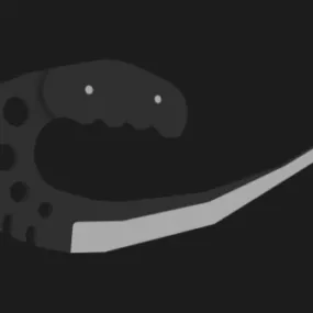 Curved Knife 3d model