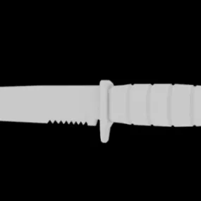 Lowpoly Basic Knife 3d model