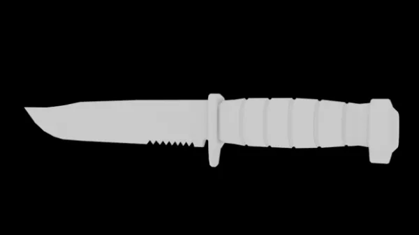 Lowpoly Basic Knife 3d model Lowpoly Basic Knife 3d model