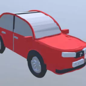 Lowpoly Car Tesla Model S 3d model