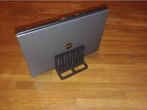 Old Laptop Black White 3d model