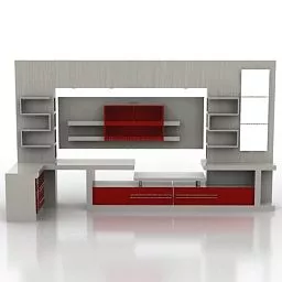 Living Room Sideboard Furniture 3d model