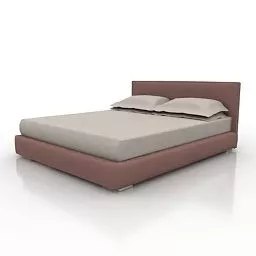 Modern Double Bed 3d model