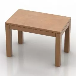Wood Table Furniture 3d model