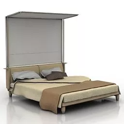 Home Double Bed Design 3d model
