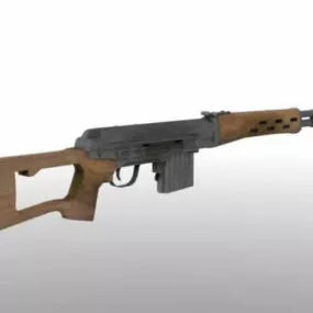 Army Svd Gun 3d model