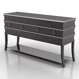 Dark Color Locker Furniture 3d model