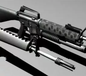 Army M16 Gun 3d model