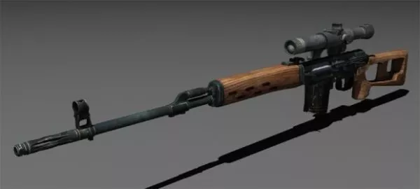 Army Old Svd Rifle Gun 3d model Army Old Svd Rifle Gun 3d model