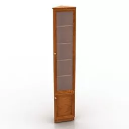 Wooden High Locker Furniture 3d model