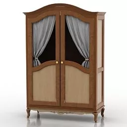 Classic House Glasscase Furniture 3d model