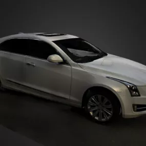 Luxury Cadillac Sedan Car 3d model