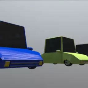 Cartoon Lowpoly Car 3d model