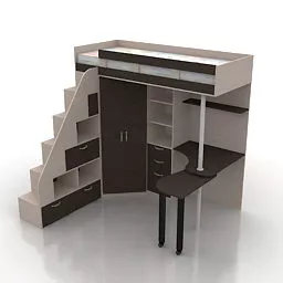 Bed Childrens Home Design 3d model