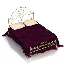 Classic Bed Home Design 3d model