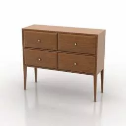 Locker Living Room Furniture 3d model