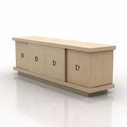 Curved Locker Design 3d model