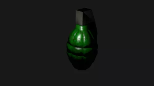 Cartoon Hand Grenade Lowpoly 3d model