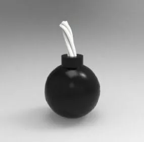 Old Bomb Style 3d model