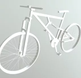 Lowpoly Mountain Bicycle 3d model