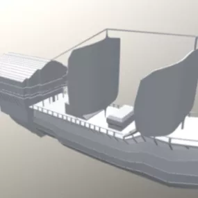 Lowpoly Sailor Ship 3d model