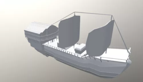 Ocean Freighter Ship 3d model
