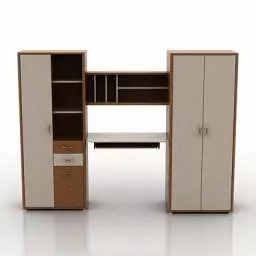 White Wardrobe Ikea 3d model