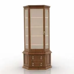 Glass Case Interior Furniture 3d model