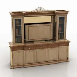 Tv Cabinet Glasscase 3d model