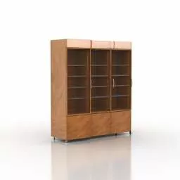 Office Files Glass Case 3d model