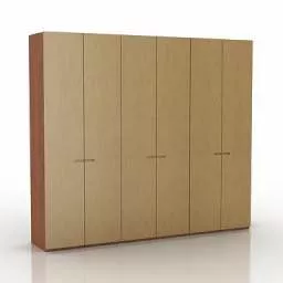 White Wardrobe Ikea 3d model