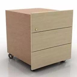 Simple Drawer 3 Levelsfurniture 3d model