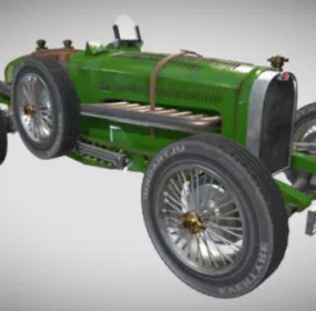 Bugatti Vintage Super Car 3d model