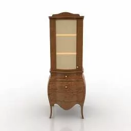 Home Locker Wood Furniture 3d model