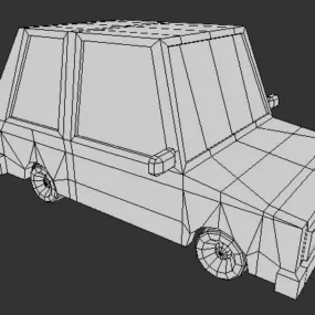 Lowpoly Car Basic Mesh 3d model