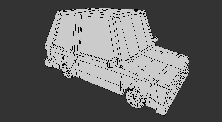 Lowpoly Car Basic Mesh 3d model Lowpoly Car Basic Mesh 3d model