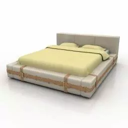 Hotel Bed Modern Style 3d model