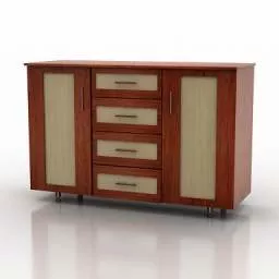 Home Wall Locker Design 3d model
