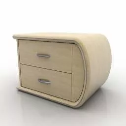 Curved Style Drawer Design 3d model