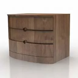 Classic Wood Locker 3d model