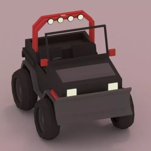 Lowpoly Black Car Design 3d model Lowpoly Black Car Design 3d model