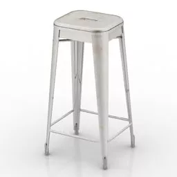 Tolix Bar Chair Metal 3d model