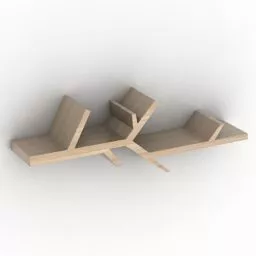 Decoration Shelf Furniture 3d model
