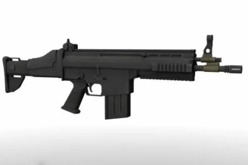 Machine Gun Scar-h 3d model Machine Gun Scar-h 3d model