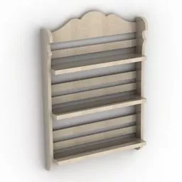 Modern Shelf Wall Mount 3d model