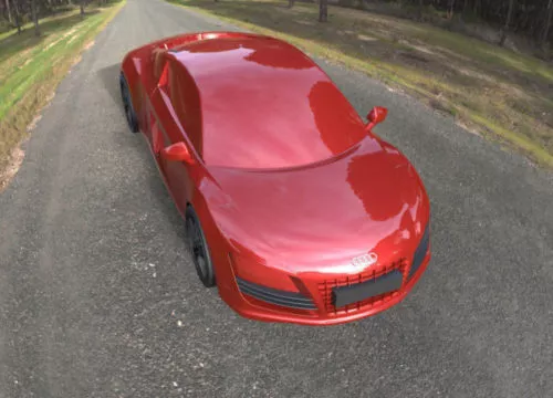Audi Rsq Concept Lowpoly 3d model