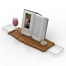 Home Rack With Decoration 3d model