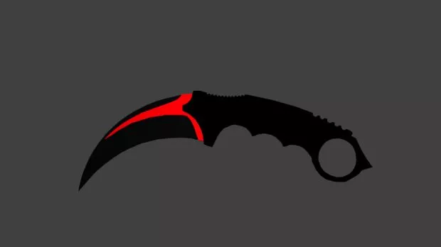 Fighter Combat Knife 3d model