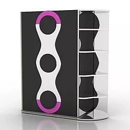 Children Room Rack Furniture 3d model